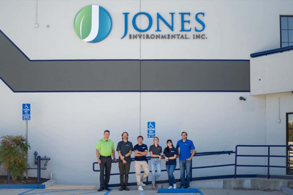 The Jones Environmental team outside the Santa Fe Springs lab